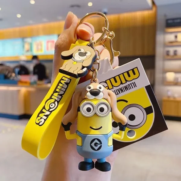 Anime Minions Keychain Cute Cartoon Design Perfect for Keys Bags