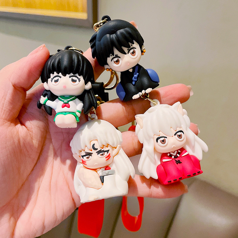 Inuyasha Animation Keychains Kagome Kikyō Doll Car Bookbag Pendants