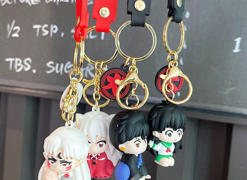 Anime Inuyasha Creative Q Version Keychains, Unique Sesshomaru Design, Fashion Accessory