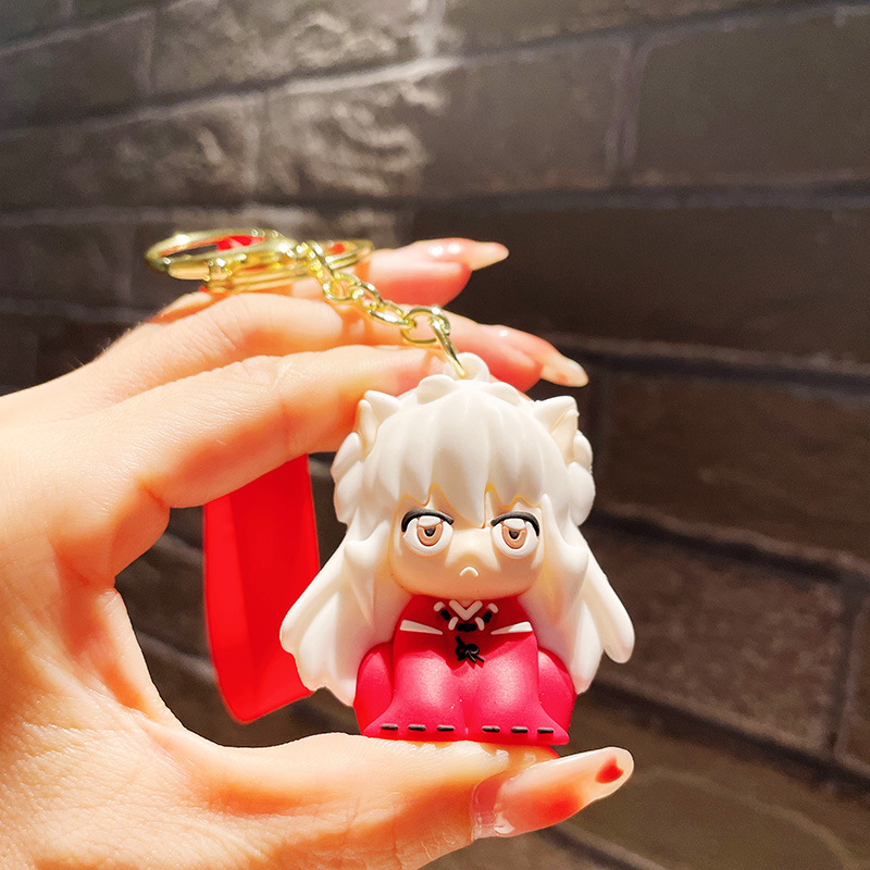 Anime Inuyasha Creative Q Version Keychains, Unique Sesshomaru Design, Fashion Accessory