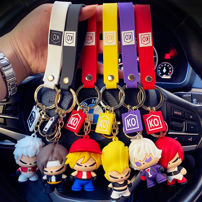 KOF King of Fighters Cartoon Creative Cute Keychains