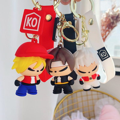 KOF King of Fighters Cartoon Creative Cute Keychains