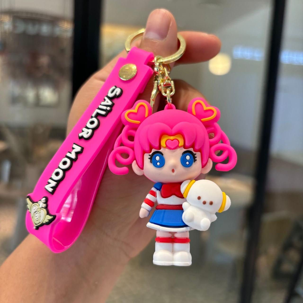 Sailor Moon Keychains Kawaii Girls Pendant, Toy Collection