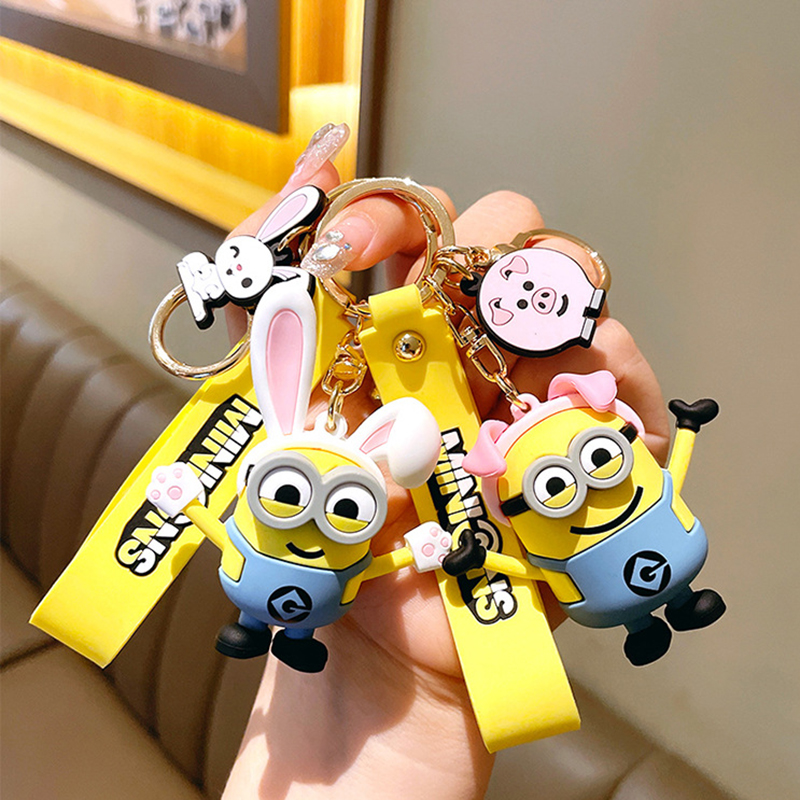 Anime Minions Keychain Cute Cartoon Design Perfect for Keys Bags