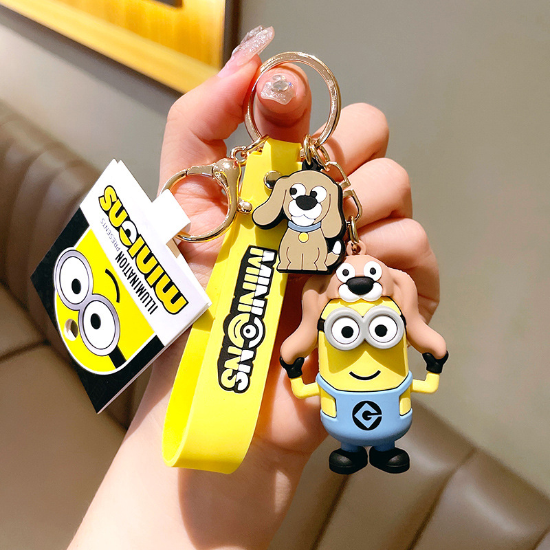 Anime Minions Keychain Cute Cartoon Design Perfect for Keys Bags