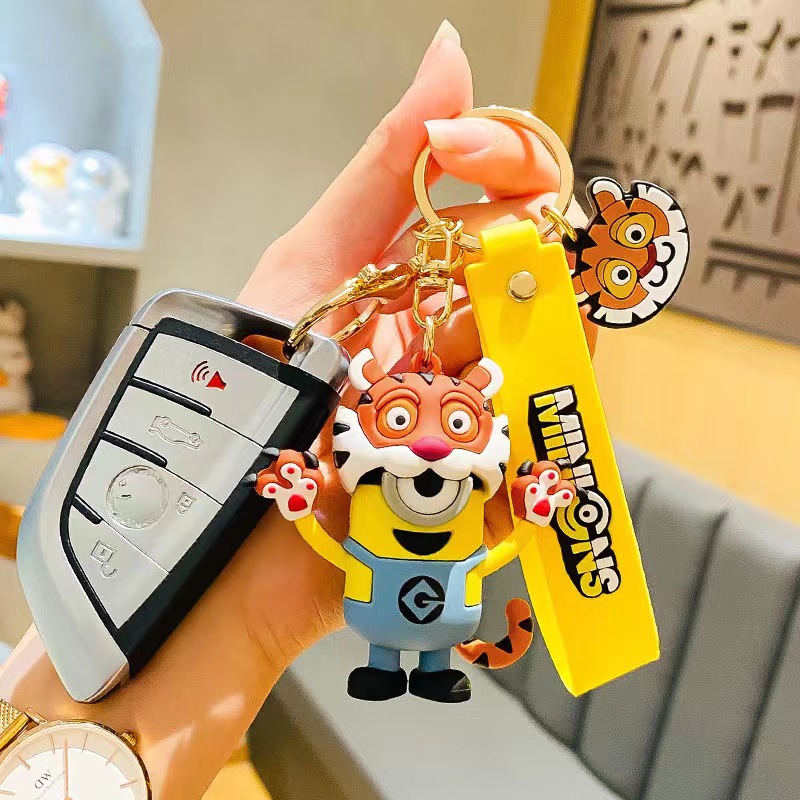 Anime Minions Keychain Cute Cartoon Design Perfect for Keys Bags