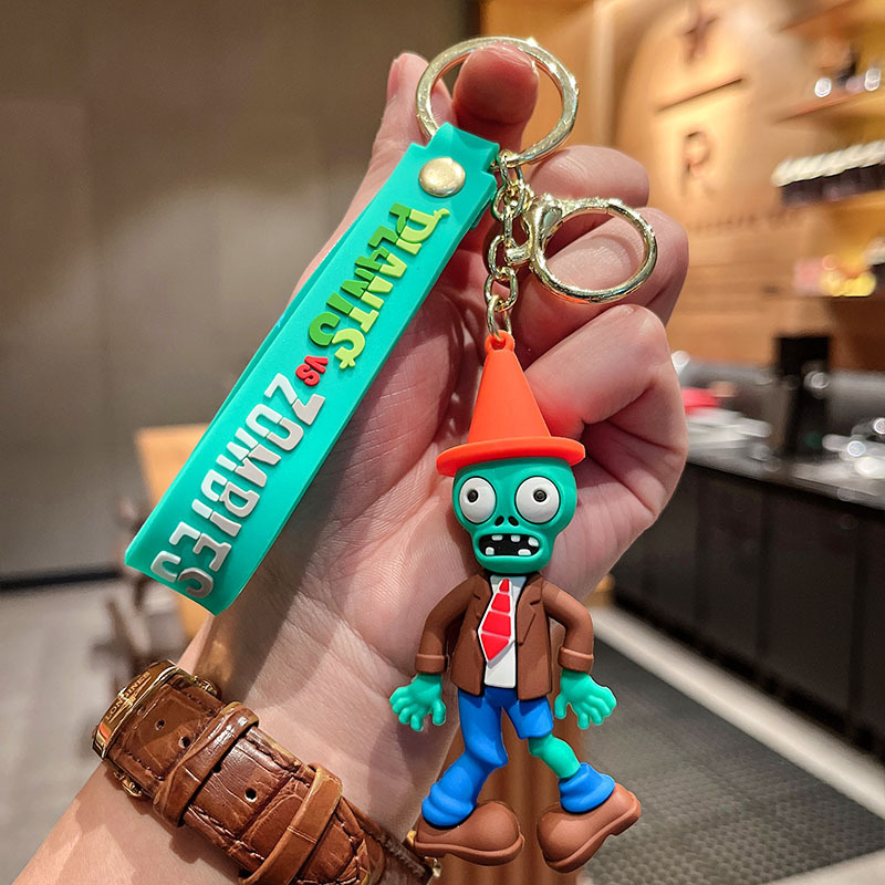 Plants vs. Zombies Keychain Classic Game Doll Car Pendant Toy