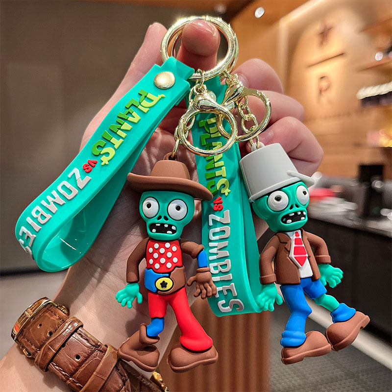 Plants vs. Zombies Keychain Classic Game Doll Car Pendant Toy