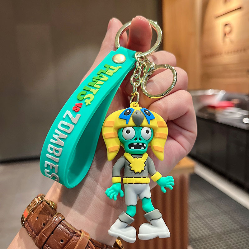 Plants vs. Zombies Keychain Classic Game Doll Car Pendant Toy