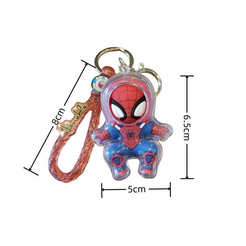 Spider-Man Keychains - Cute Cartoon, Trendy Car Accessory