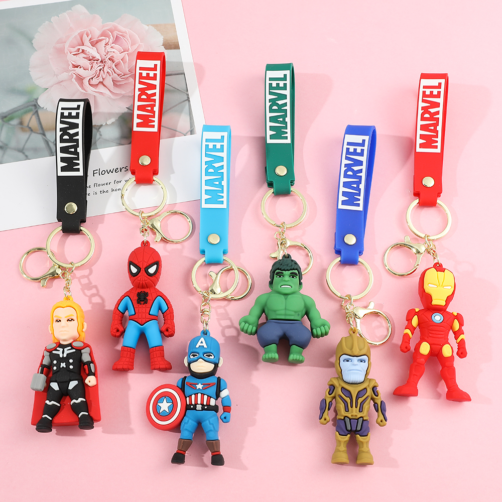 Disney Marvel Keychains - Iron Man, Spider Man