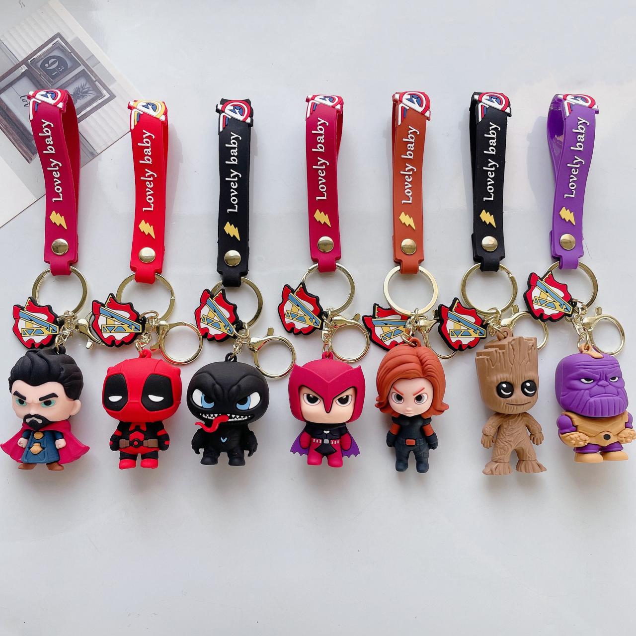 Marvel Avengers Keychains Collection: Venom, Captain America, Thor & More