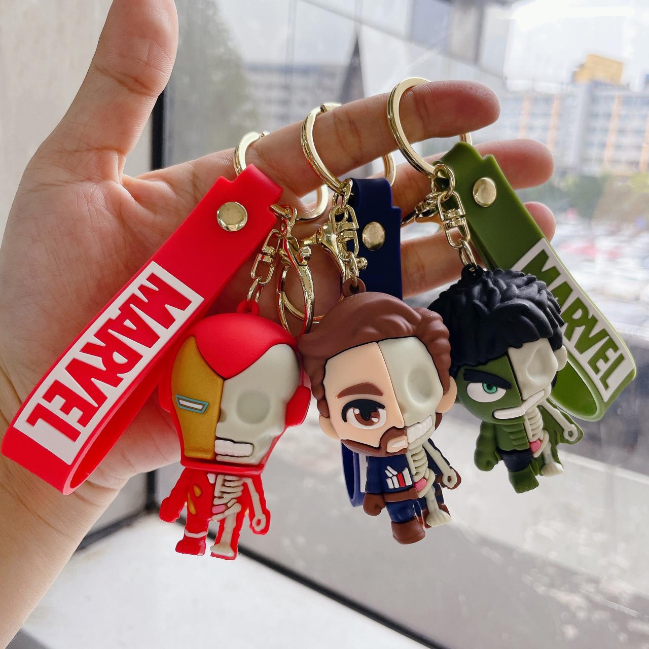 Marvel Avengers Keychains: Spiderman, Iron Man & More