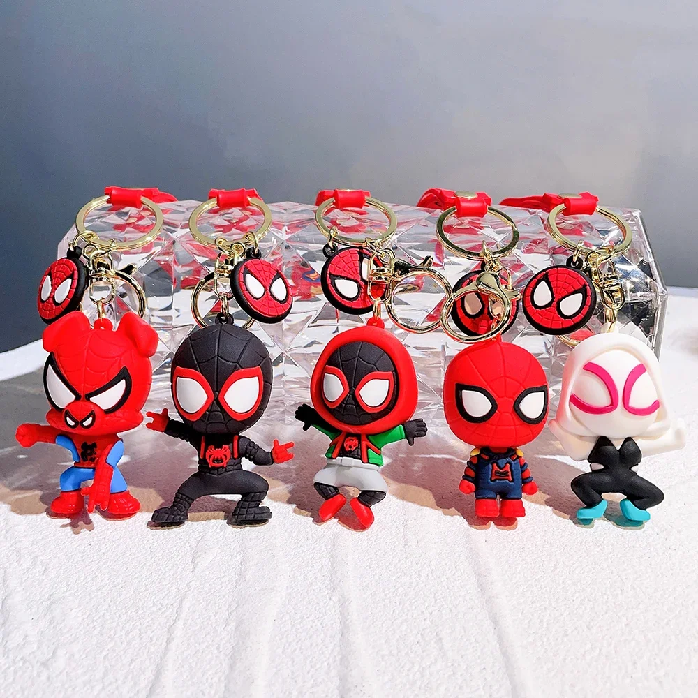 Spider-Man Across the Spider-Verse Keychains Action Figures