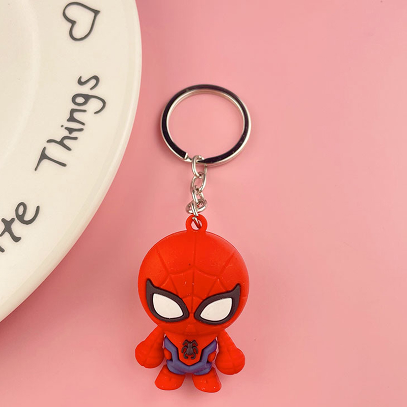 Marvel Heroes Keychains - Iron Man, Captain America, Spiderman Designs