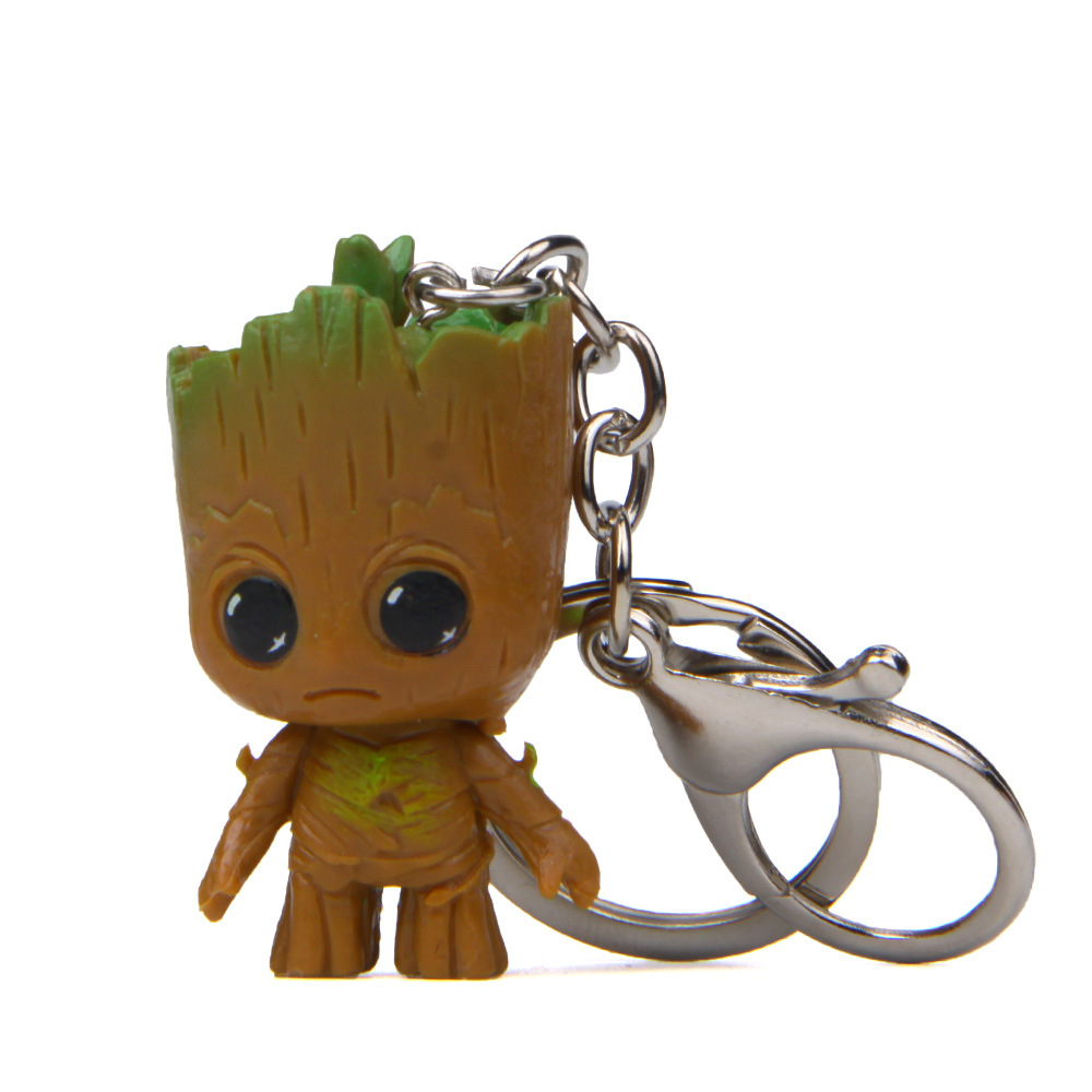 Disney Marvel Baby Groot Keychains - Cute Anime Figure Toy