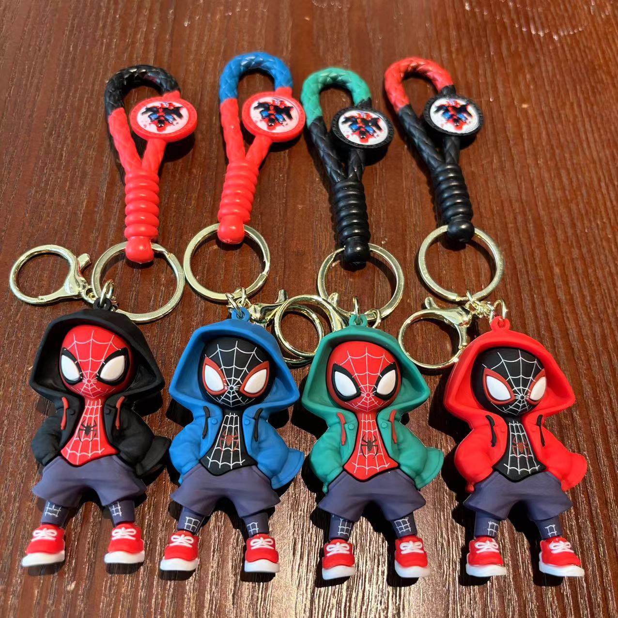 Anime Spiderman Keychains Action Figure Pendant, Bag Chain