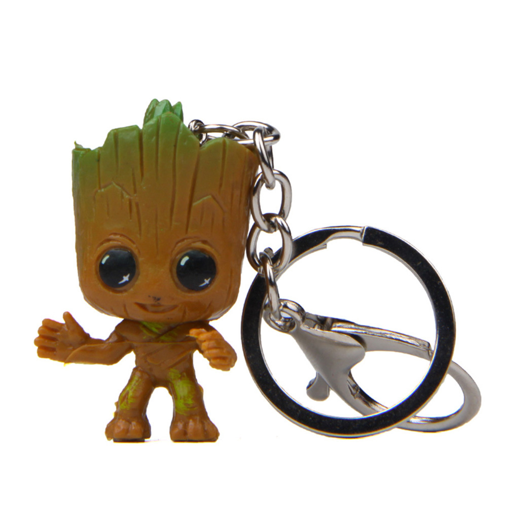 Disney Marvel Baby Groot Keychains - Cute Anime Figure Toy