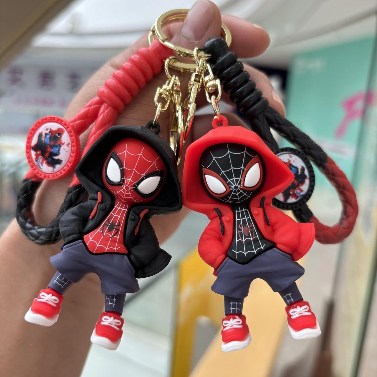 Anime Spiderman Keychains Action Figure Pendant, Bag Chain