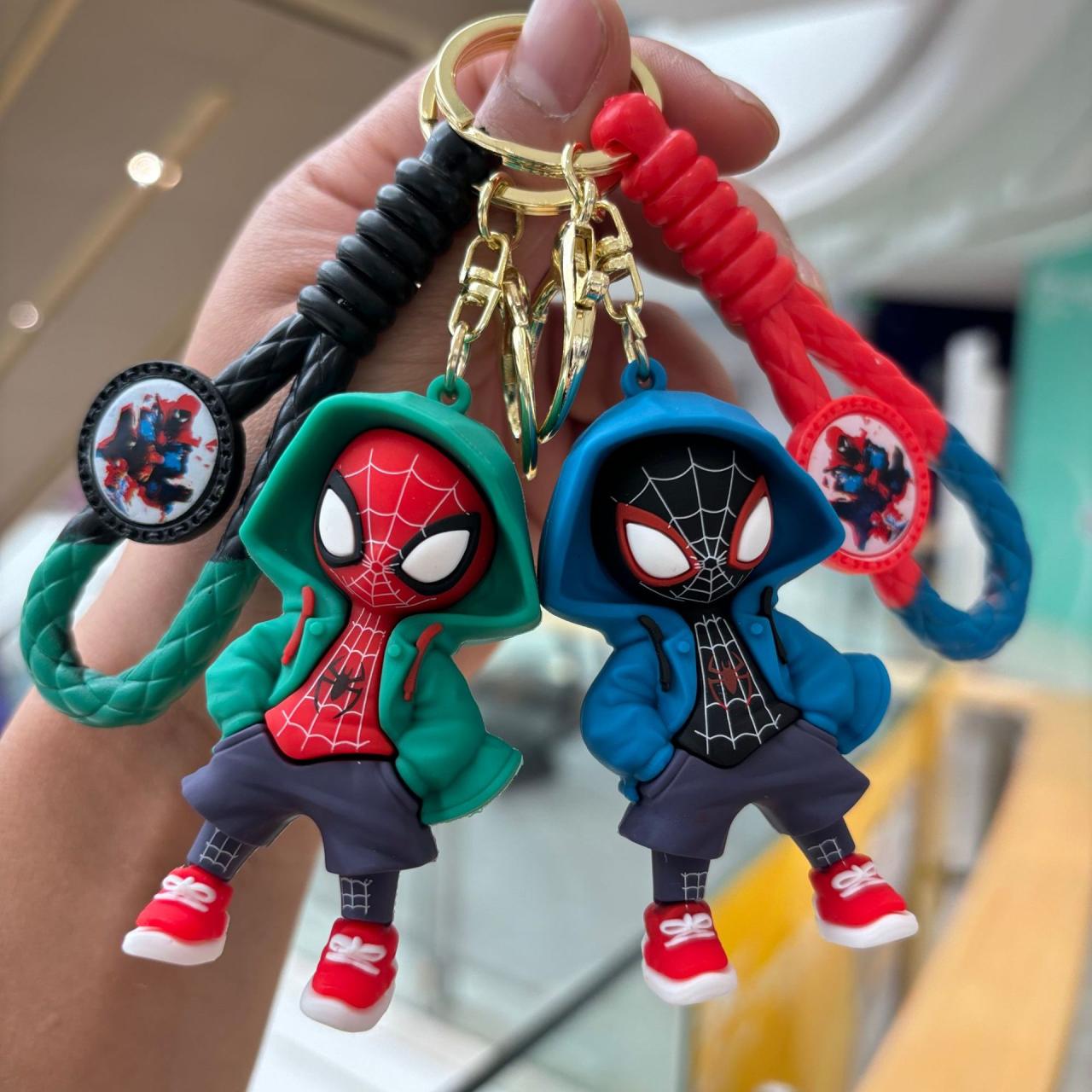 Anime Spiderman Keychains Action Figure Pendant, Bag Chain