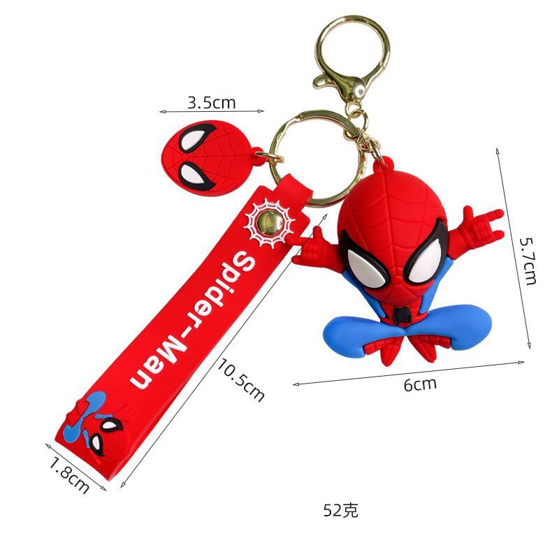 Marvel Spiderman Keychains - Movie Superhero Design, Perfect Car Pendant, Charm Jewelry for Boys' Party