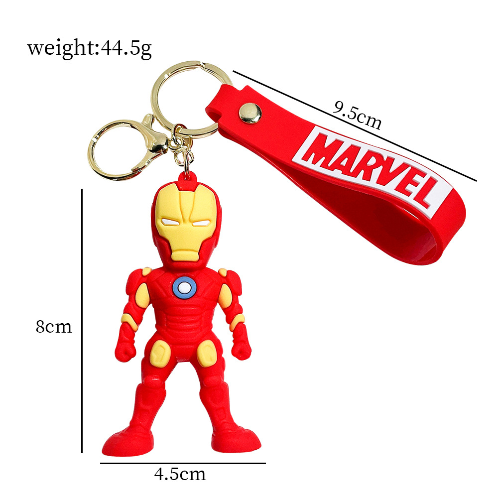 Marvel Avengers Spiderman Keychains - Cartoon Design, Perfect Gifts for Boys, Car & Bike Keys