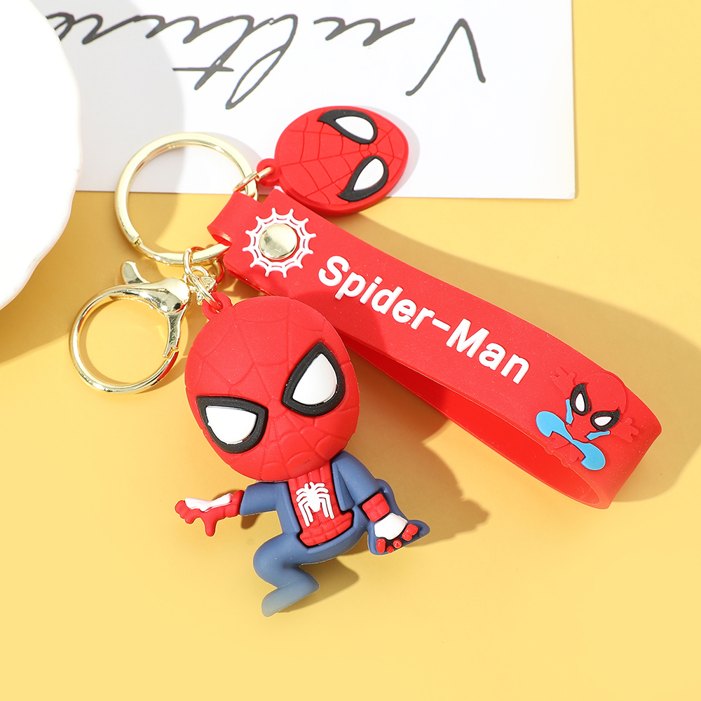 Marvel Avengers Spiderman Keychains - Cute Superhero Pendant, Kawaii