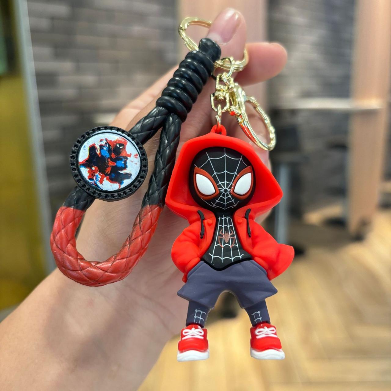 Anime Spiderman Keychains Action Figure Pendant, Bag Chain