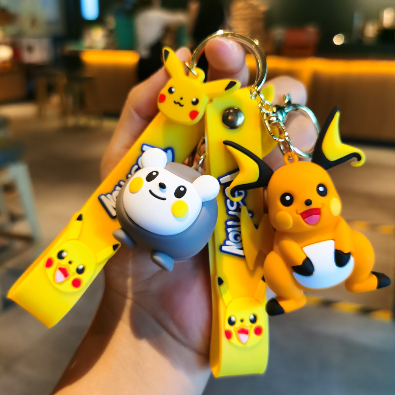 Pokémon Anime Keychains - Raichu, Pikachu, Pichu, Mimikyu, Togedemaru Figures