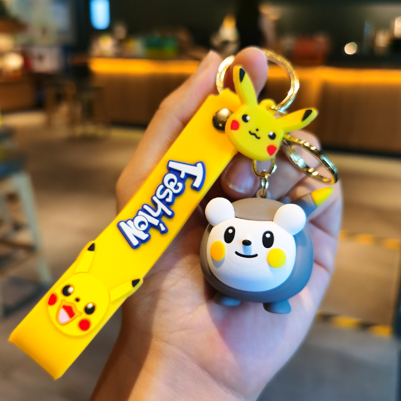 Pokémon Anime Keychains - Raichu, Pikachu, Pichu, Mimikyu, Togedemaru Figures