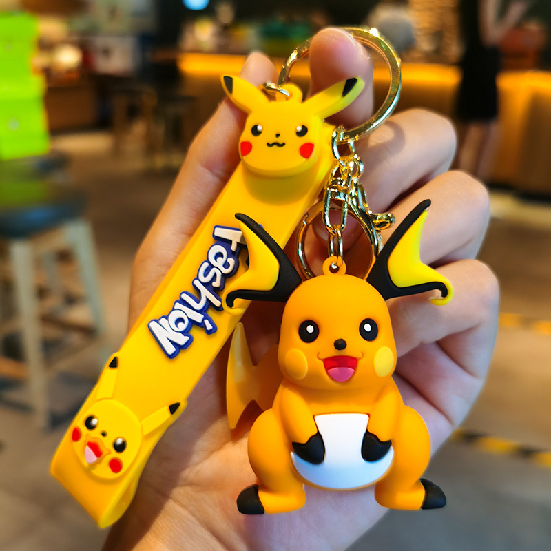 Pokémon Anime Keychains - Raichu, Pikachu, Pichu, Mimikyu, Togedemaru Figures