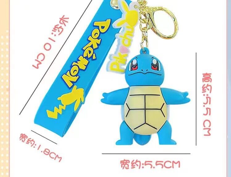 Pokemon Keychains Anime Action Figures PVC Model Pikachu Couple Pendant