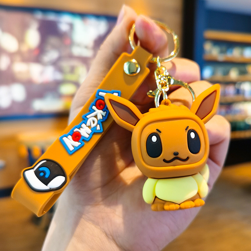 Kawaii Pokemon Keychains - Pikachu, Psyduck, Squirtle, More!