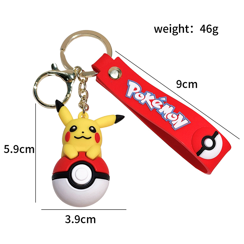 2024 Pikachu Keychains - Pokemon Inspired, Unisex Doll Key Pendants