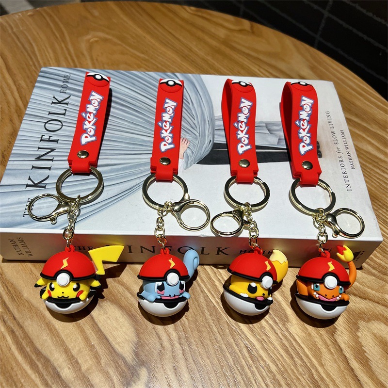 Cute Pikachu Keychains - Pocket Monster Doll, Car Pendant Keyrings