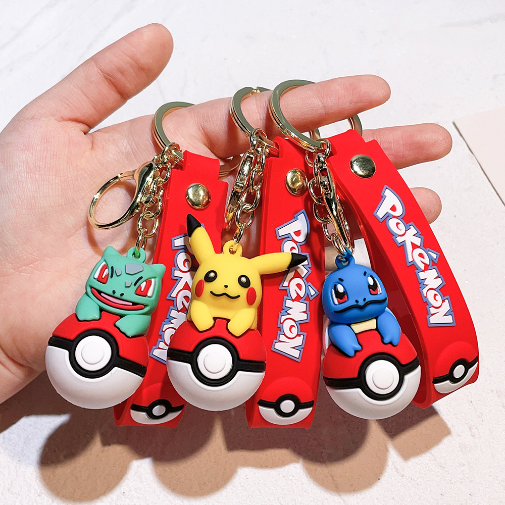 2024 Pikachu Keychains - Pokemon Inspired, Unisex Doll Key Pendants