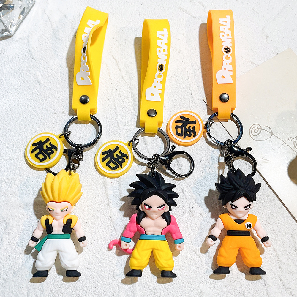 Dragon Ball Z Keychains - 7cm Goku, Gogeta Super Saiyan Four