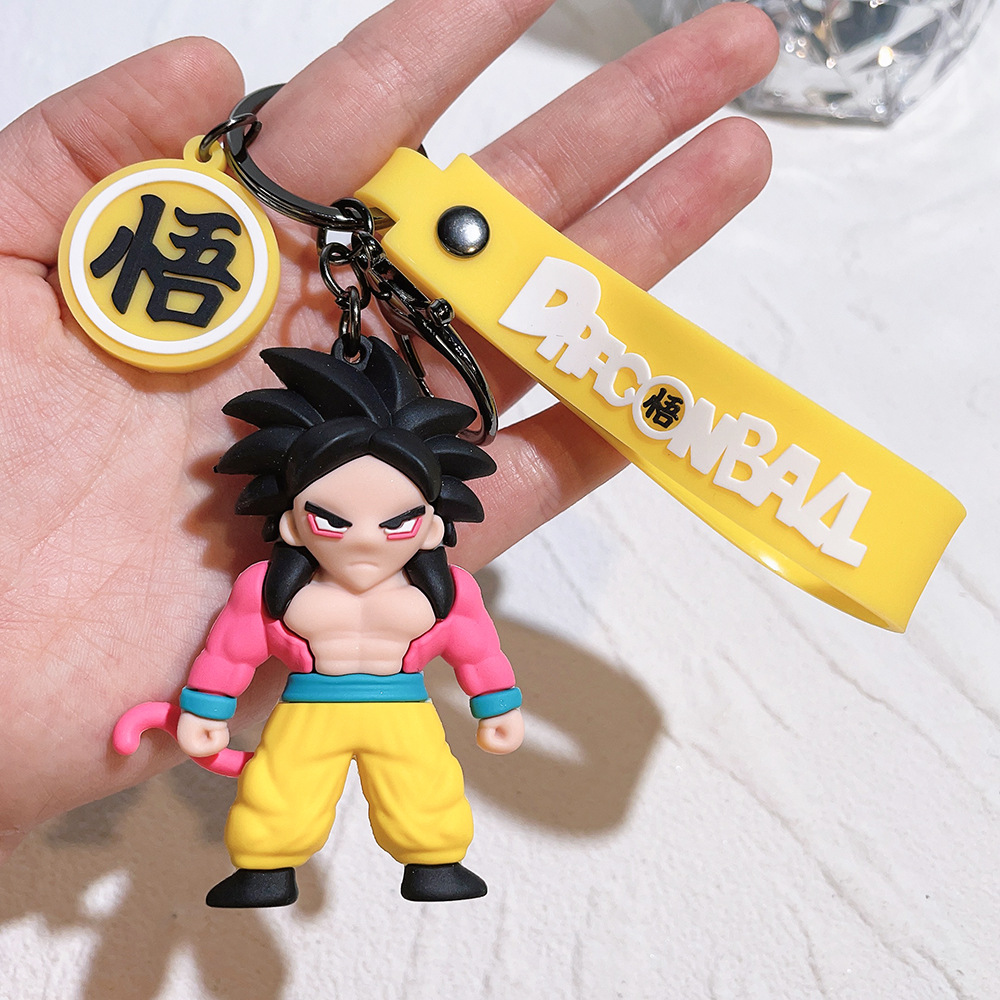 Dragon Ball Z Keychains - 7cm Goku, Gogeta Super Saiyan Four