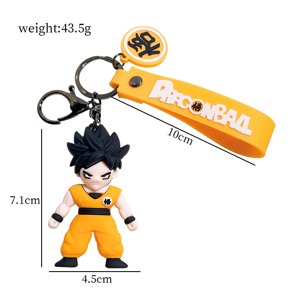 Dragon Ball Z Keychains - 7cm Goku, Gogeta Super Saiyan Four