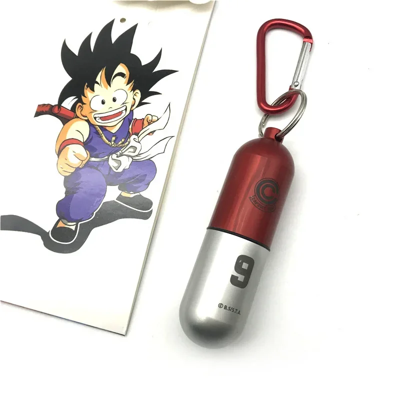 Dragon Ball Aluminum Keychains - Bulma Capsule Design, Portable & Creative