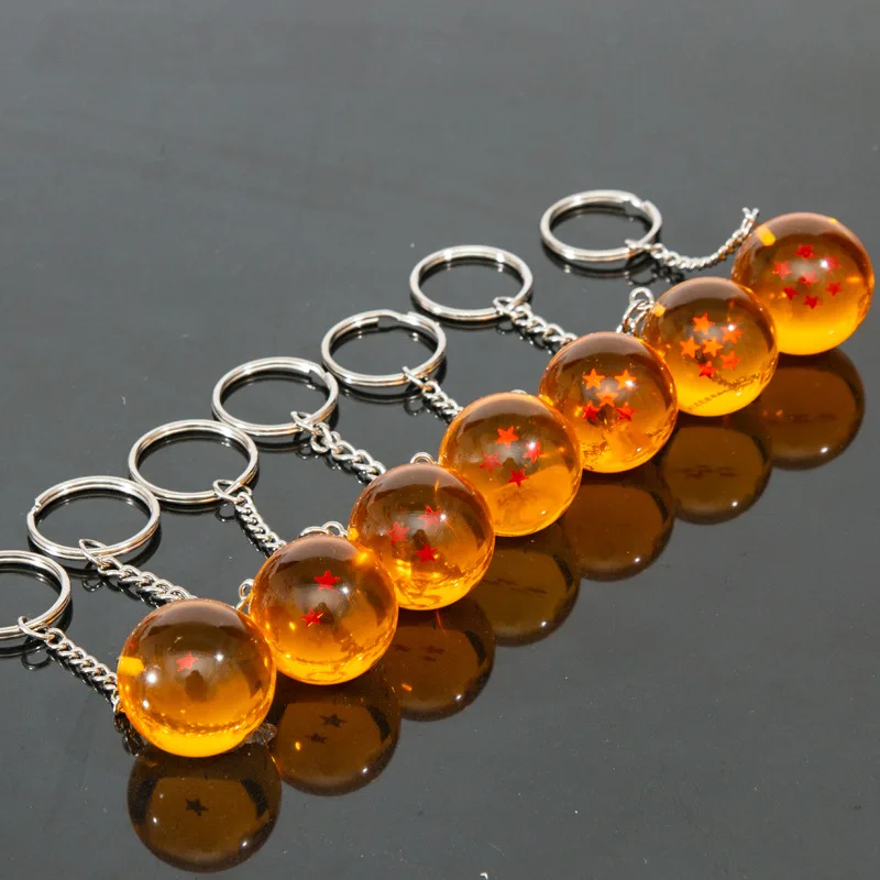 Dragon Ball Keychains - 7 Star Charms, Anime Accessories