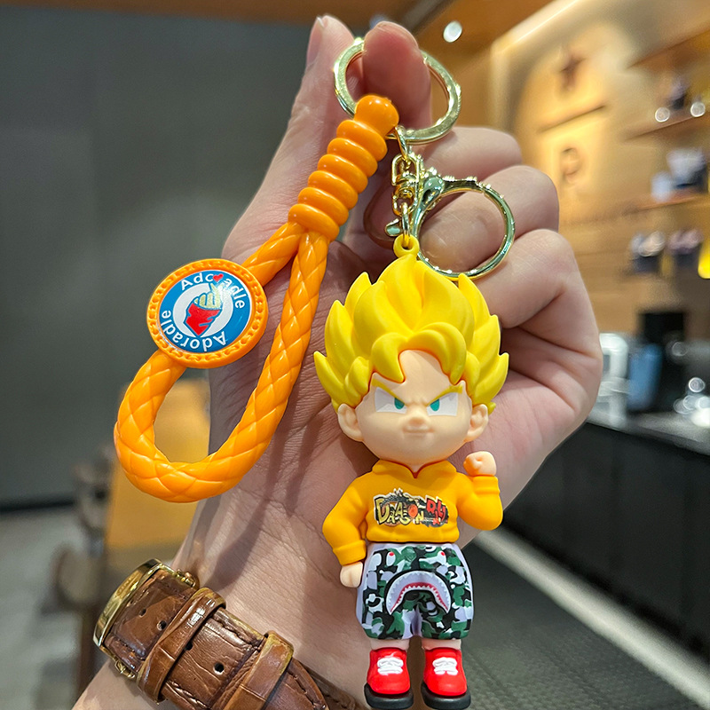 Dragon Ball Keychains - 3D Anime Dolls, Car Pendant Gifts