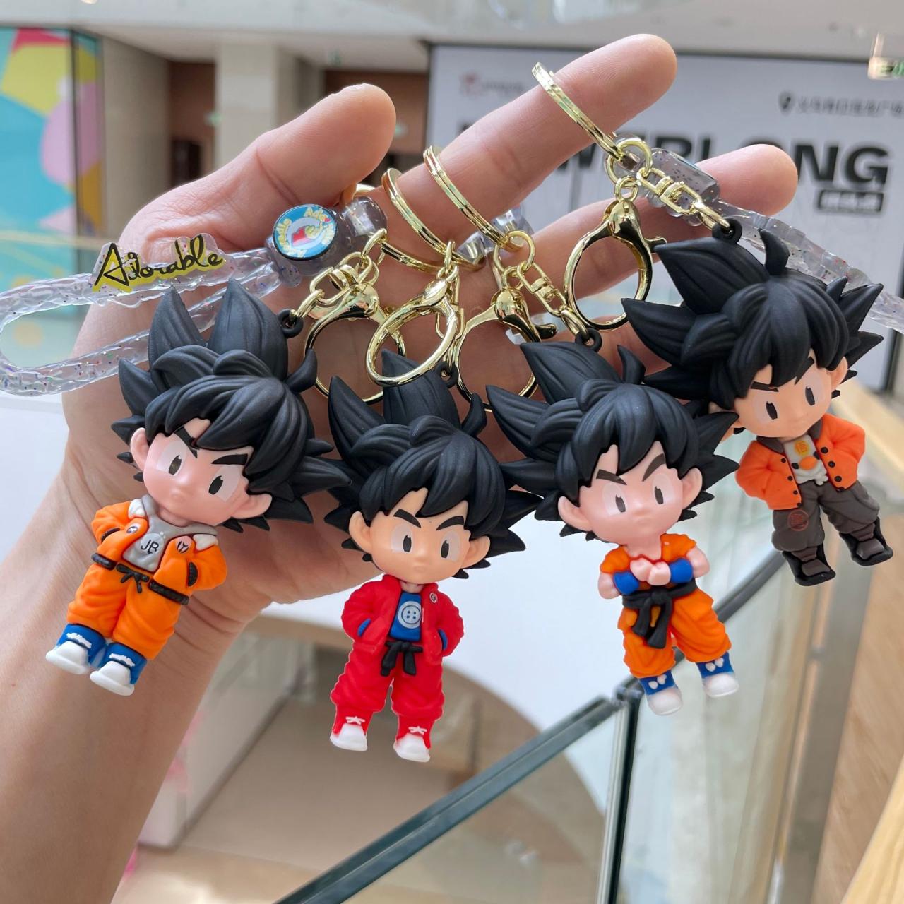 Dragon Ball Keychains Cute Cartoon Car Schoolbag Decor