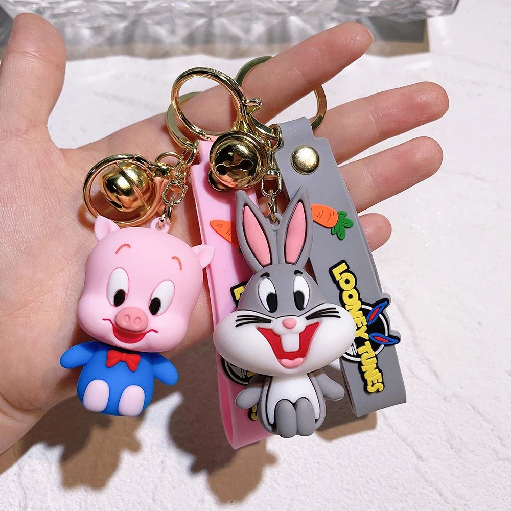 Cartoon Anime Bunny Keychains - Cartoon Doll Design for Car, Bag