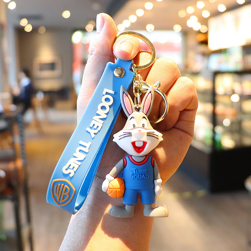 Disney Bugs Bunny Keychains - Cute Animal Humanoid Doll Design