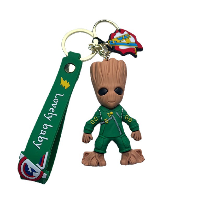 Marvel Guardians Keychains - Groot, Rocket, Raccoon for Fans