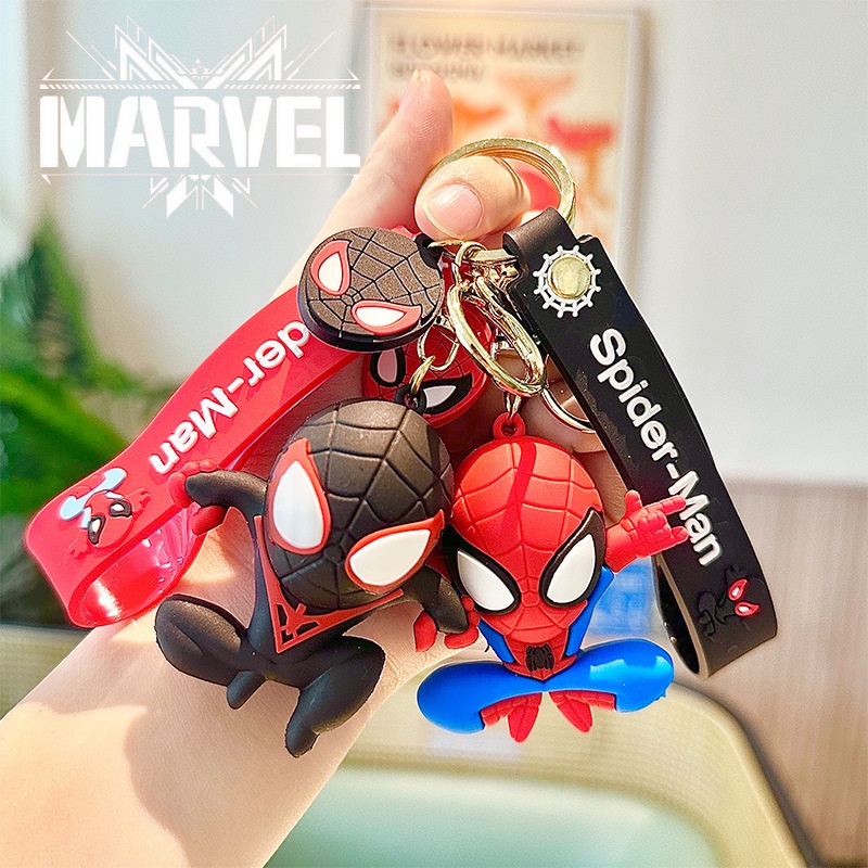 Disney Marvel Spider-Man Keychains: Creative PVC Action Figures