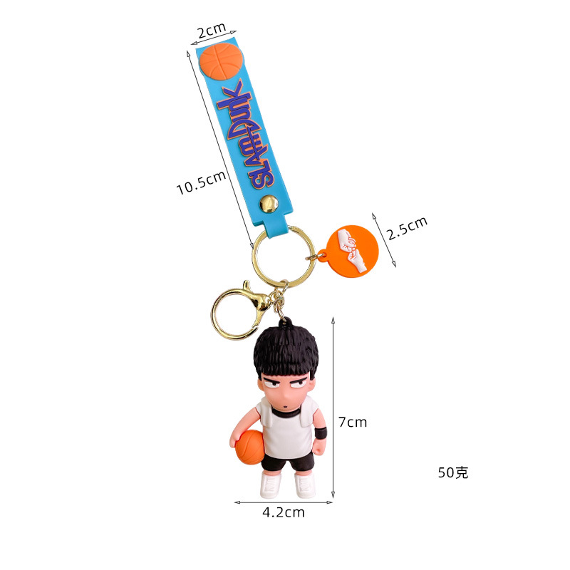 Slam Dunk Master Keychains Creative Anime Basketball Boy Doll Pendant