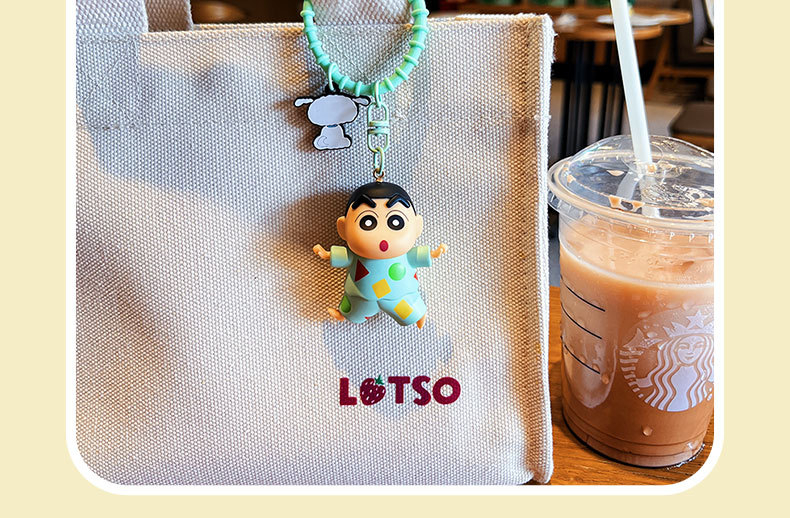 Crayon Shin-chan Keychains Creative Anime Doll Cute Bag Pendant