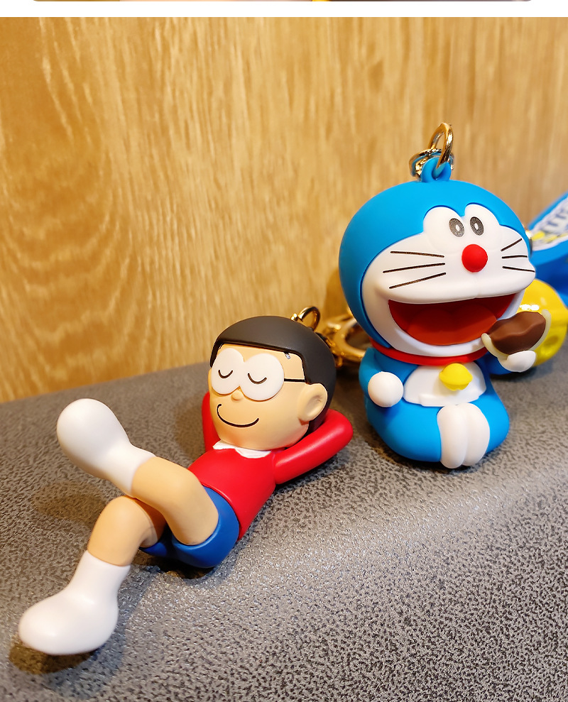 Doraemon Cartoon Anime Keychains Cute Doll PVC 11CM